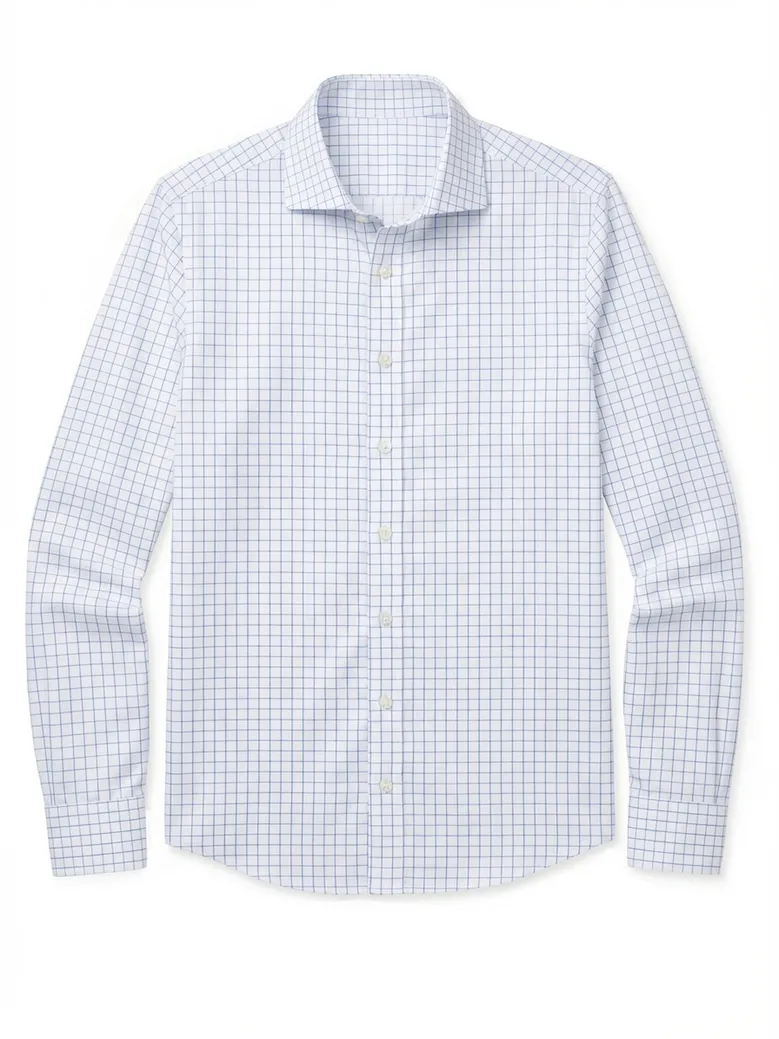 Camisa de popelina blanca lisa de fácil planchado