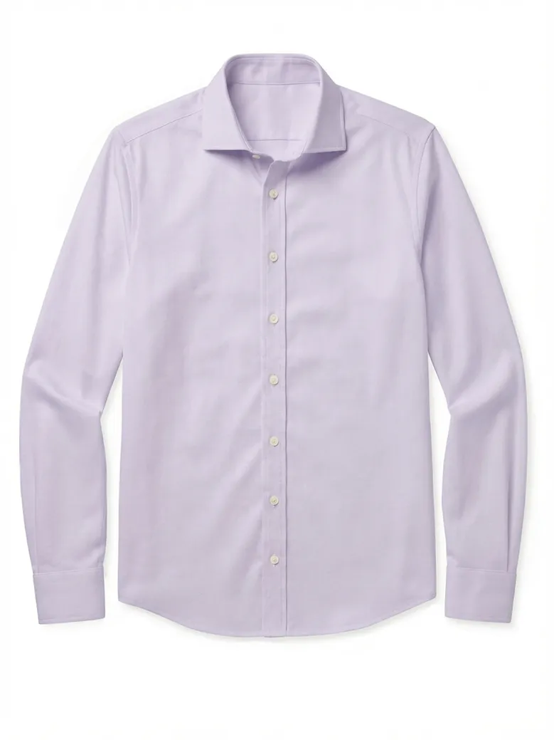 Camisa de popelina blanca lisa de fácil planchado