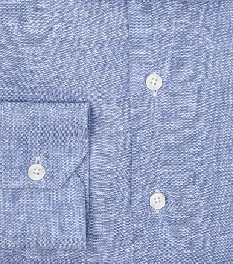 Camisa de popelina blanca lisa de fácil planchado