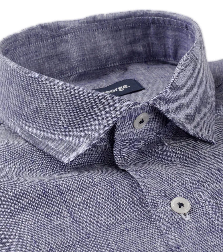 Camisa de popelina blanca lisa de fácil planchado