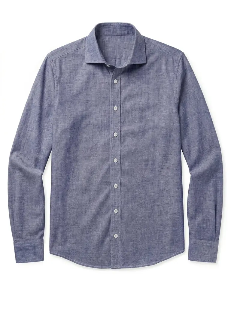 Camisa de popelina blanca lisa de fácil planchado