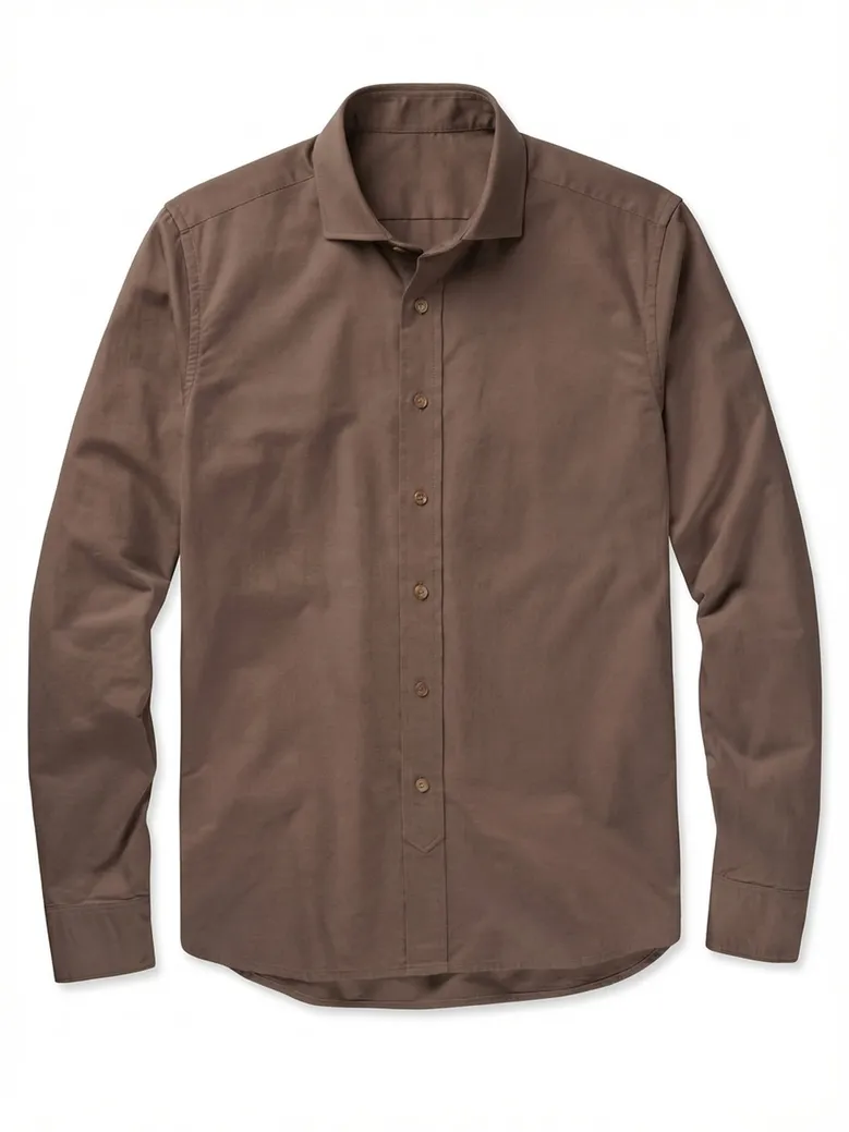 Camisa de popelina blanca lisa de fácil planchado