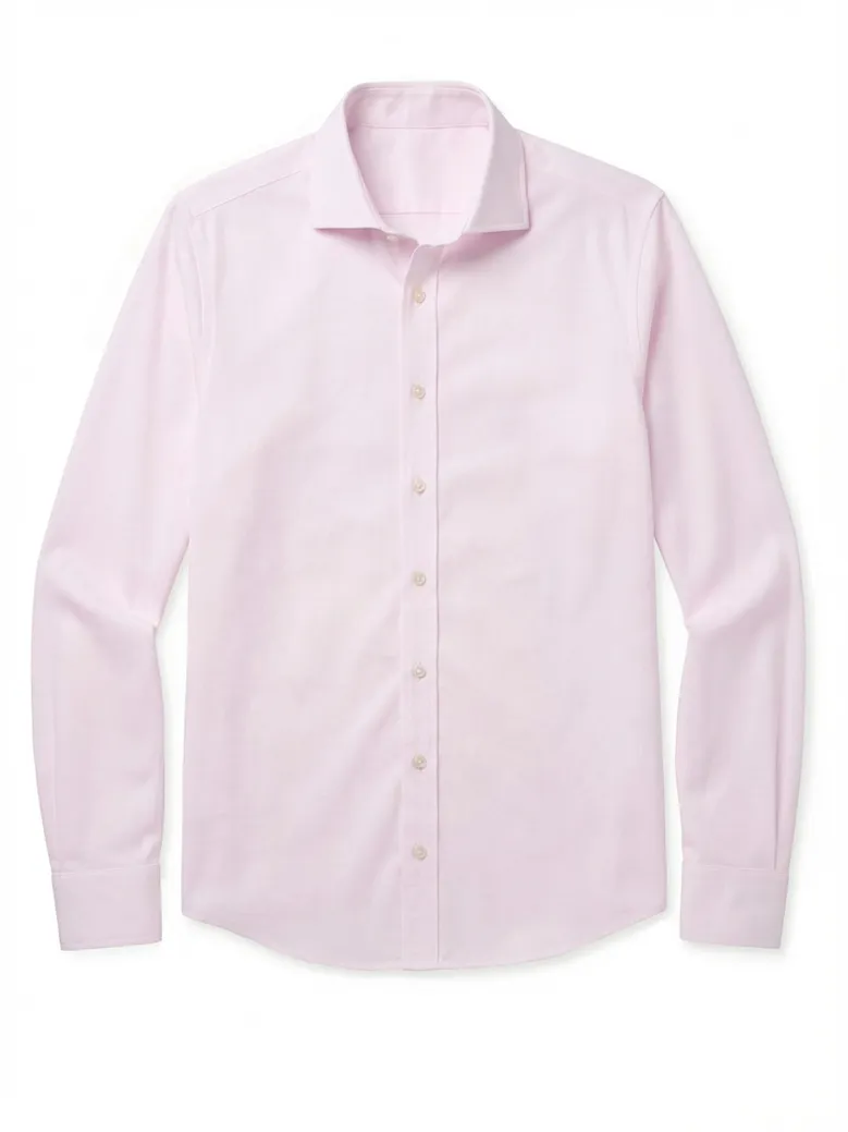Camisa de popelina blanca lisa de fácil planchado