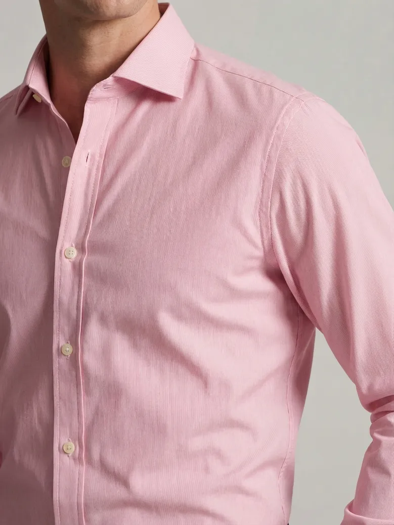 Camisa de popelina blanca lisa de fácil planchado