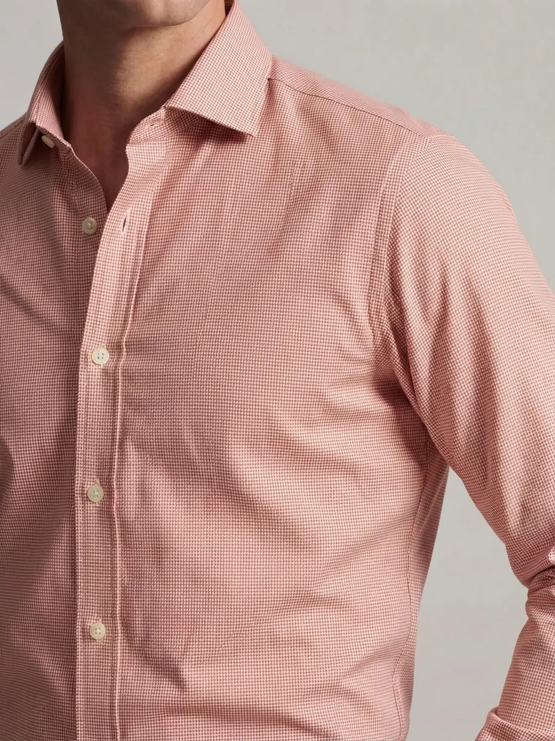 Camisa de popelina blanca lisa de fácil planchado