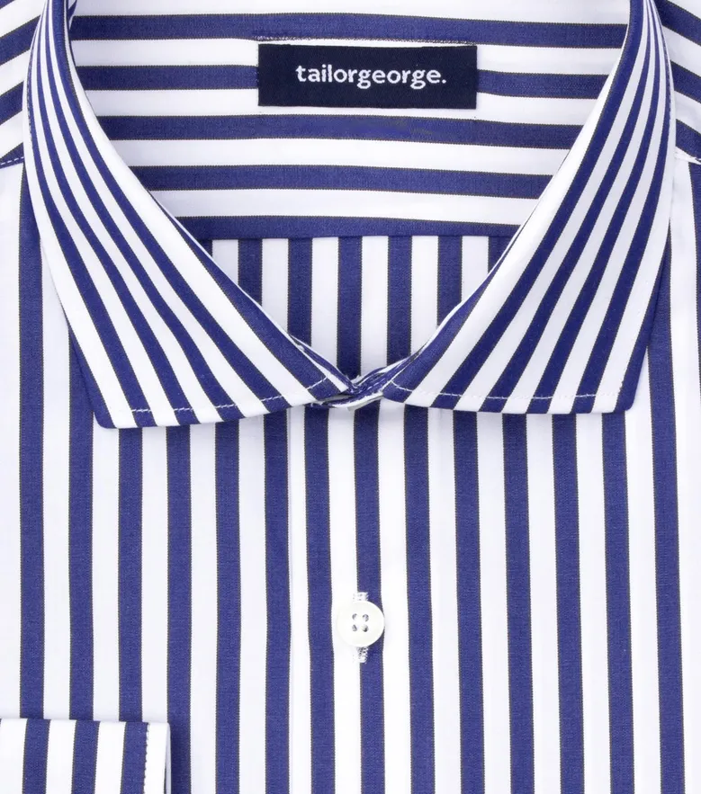 Camisa de popelina blanca lisa de fácil planchado