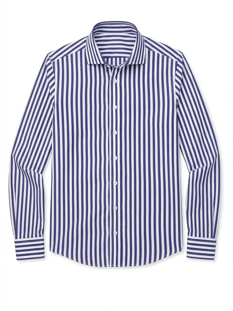 Camisa de popelina blanca lisa de fácil planchado