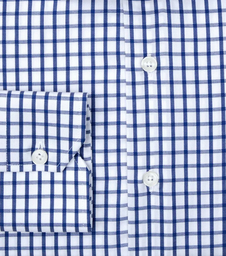 Camisa de popelina blanca lisa de fácil planchado