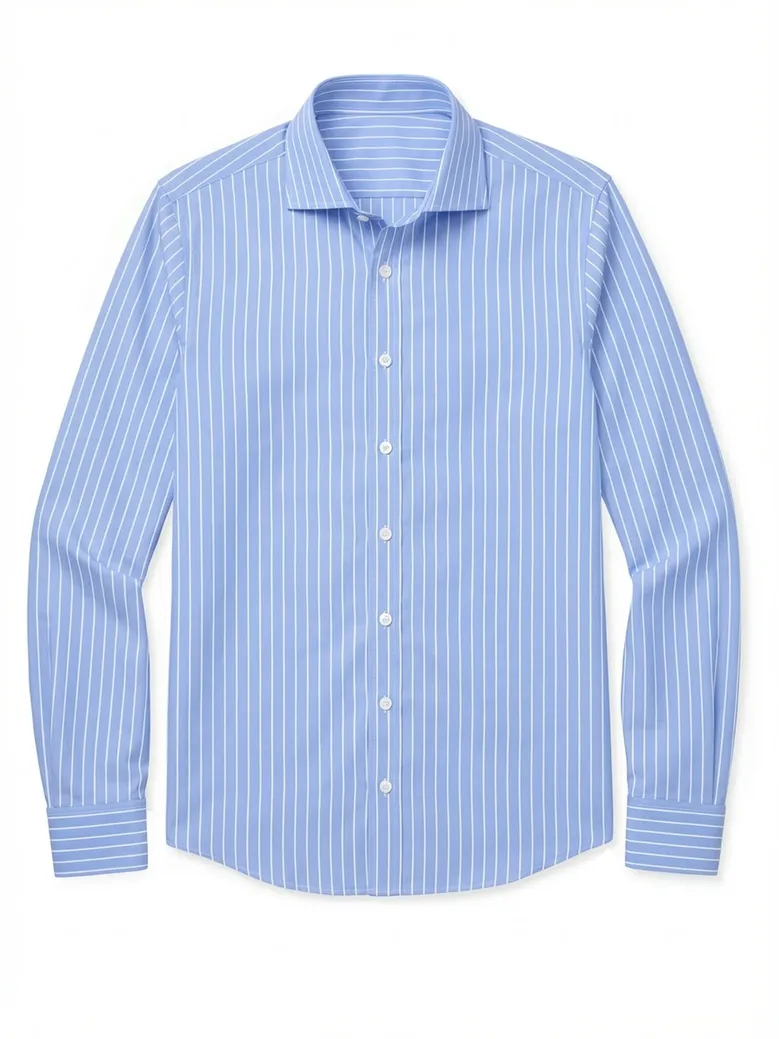 Camisa de popelina blanca lisa de fácil planchado
