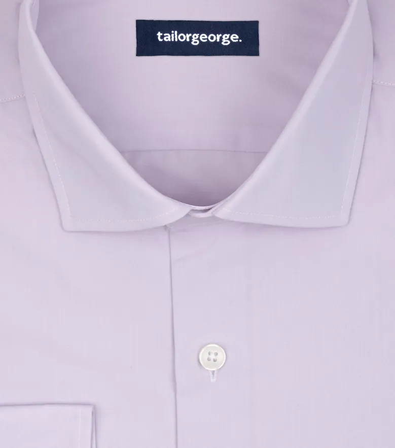 Camisa de popelina blanca lisa de fácil planchado