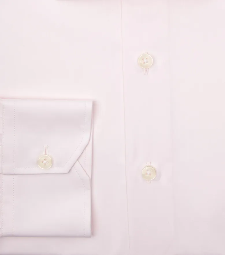 Camisa de popelina blanca lisa de fácil planchado
