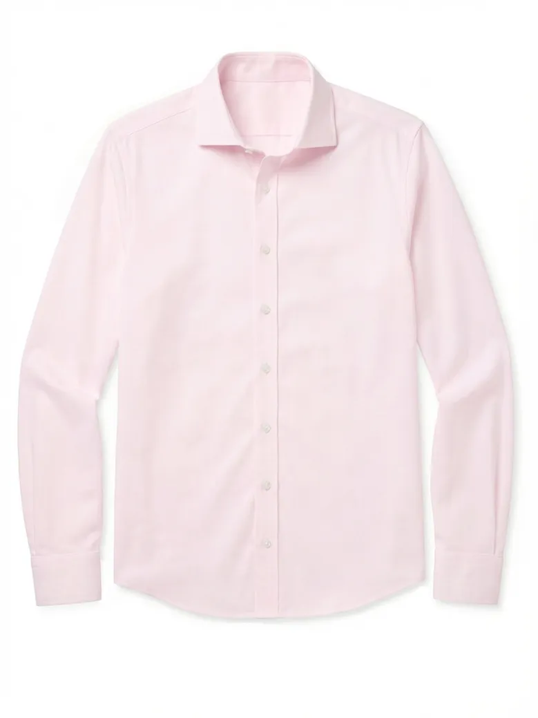 Camisa de popelina blanca lisa de fácil planchado