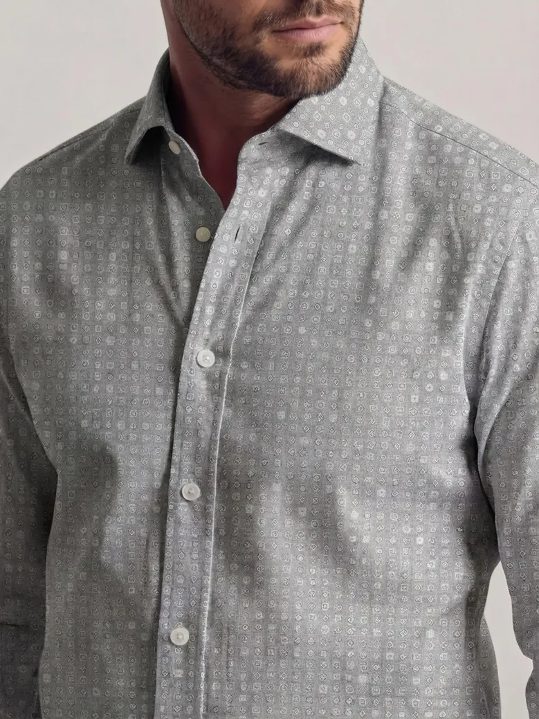 Camisa de popelina blanca lisa de fácil planchado