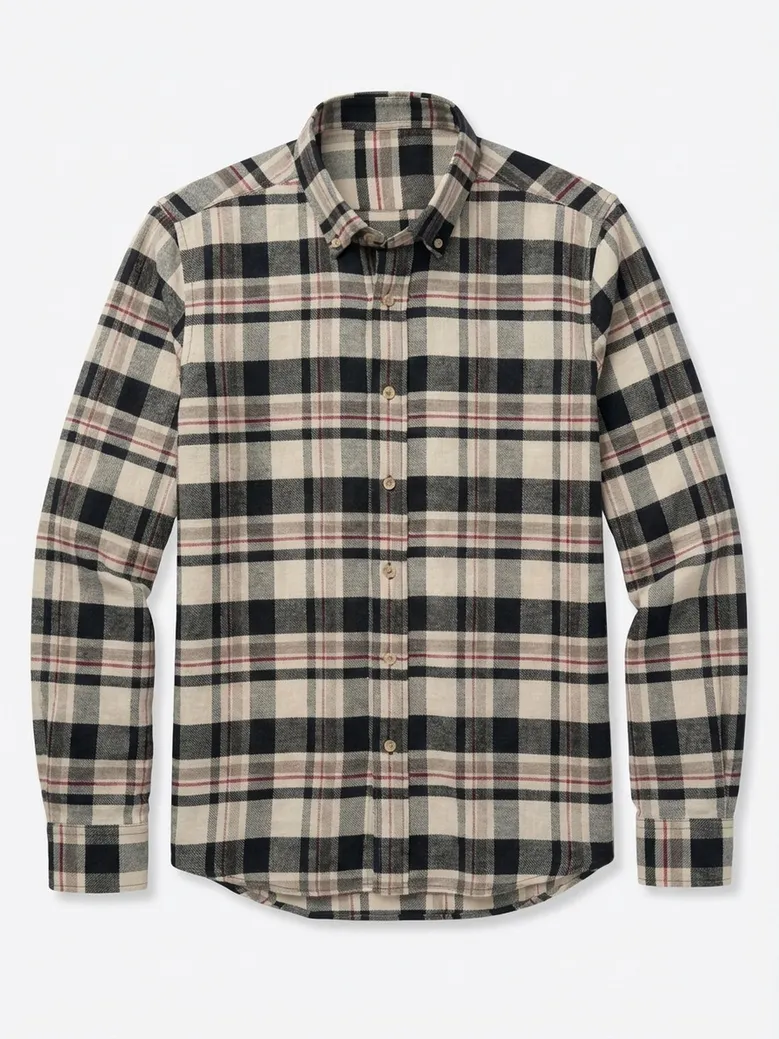 Camisa de popelina blanca lisa de fácil planchado