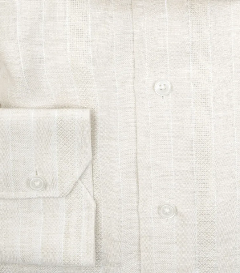 Camisa de popelina blanca lisa de fácil planchado