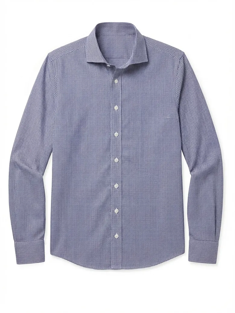 Camisa de popelina blanca lisa de fácil planchado