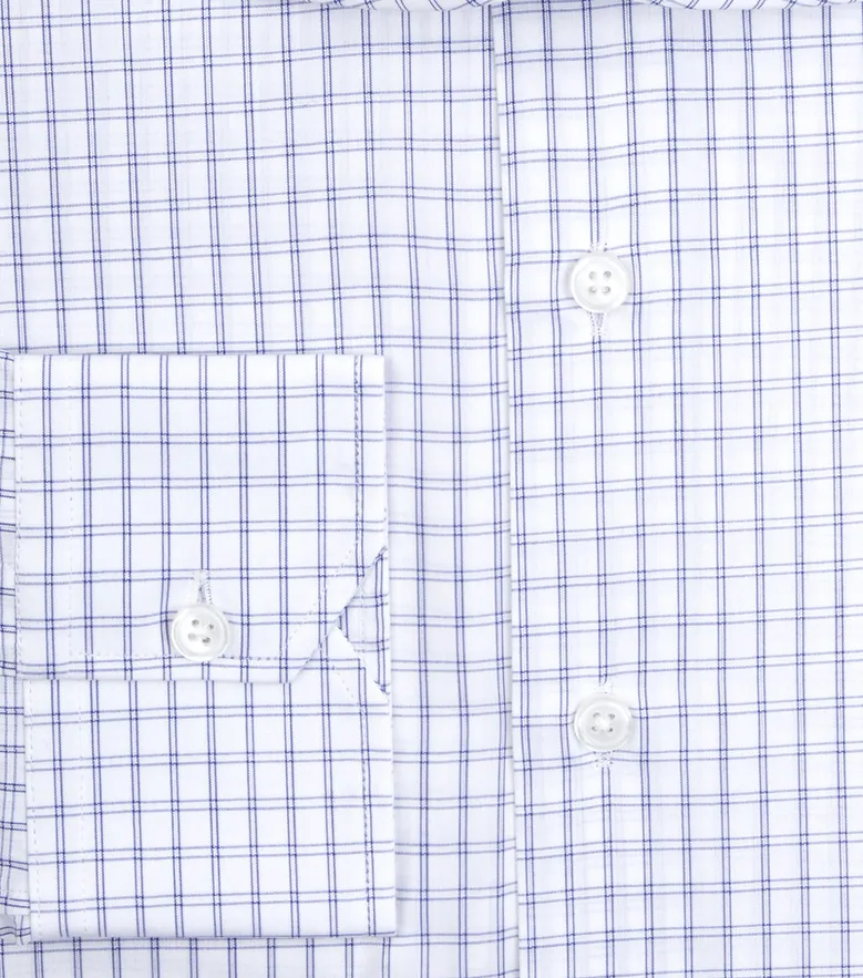 Camisa de popelina blanca lisa de fácil planchado