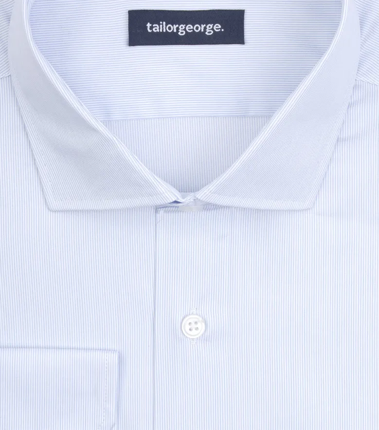 Camisa de popelina blanca lisa de fácil planchado