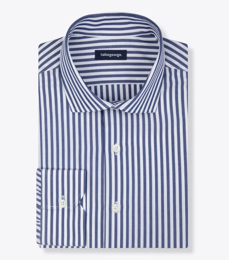 Camisa de popelina blanca lisa de fácil planchado