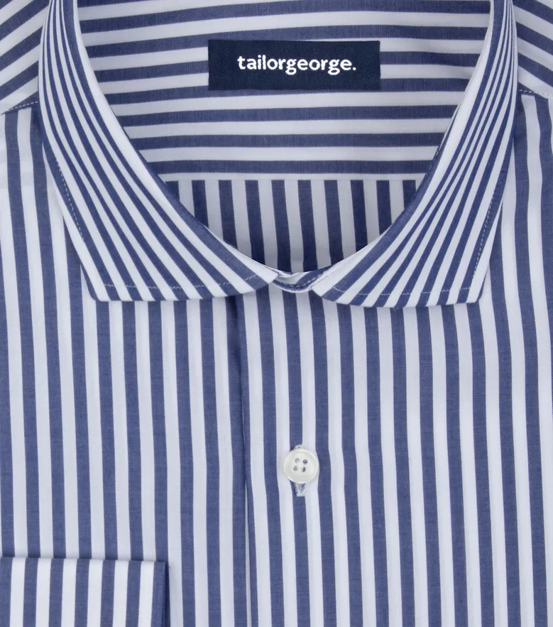 Camisa de popelina blanca lisa de fácil planchado