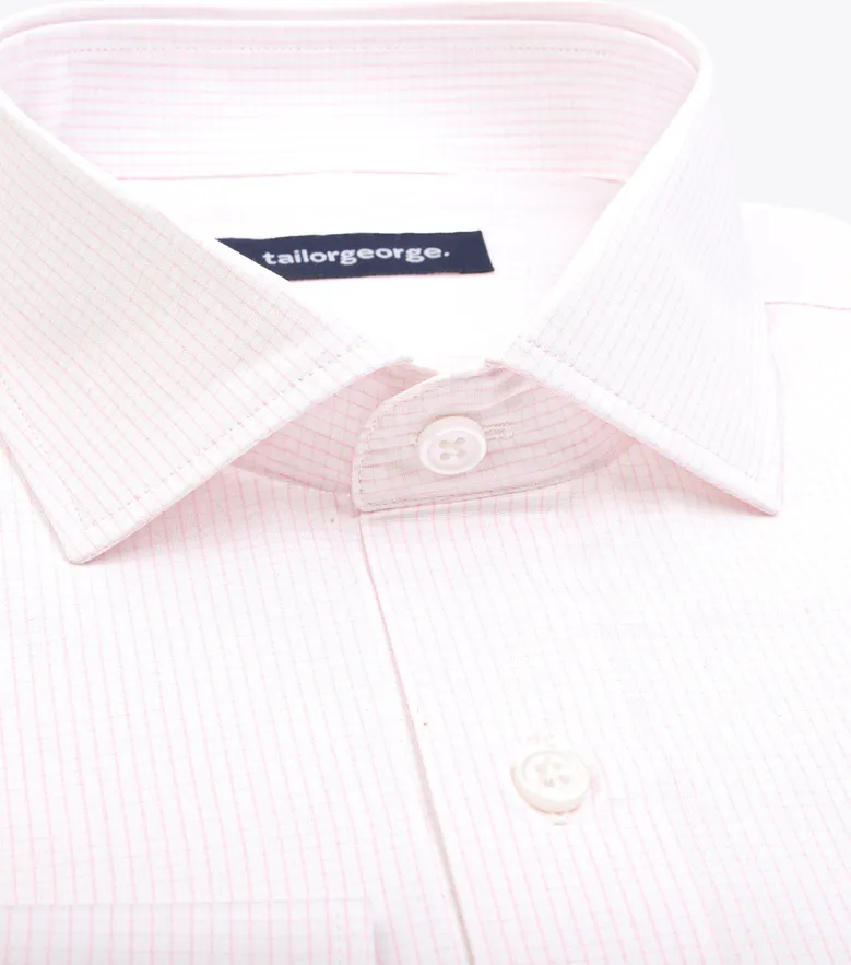 Camisa de popelina blanca lisa de fácil planchado