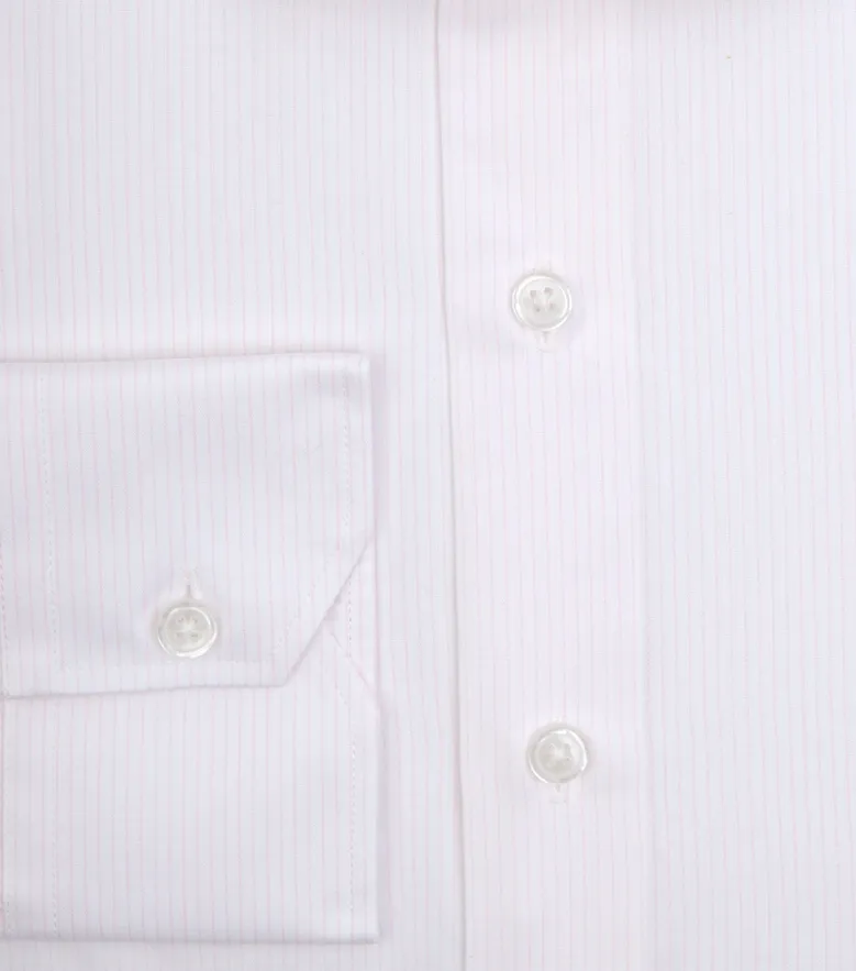 Camisa de popelina blanca lisa de fácil planchado