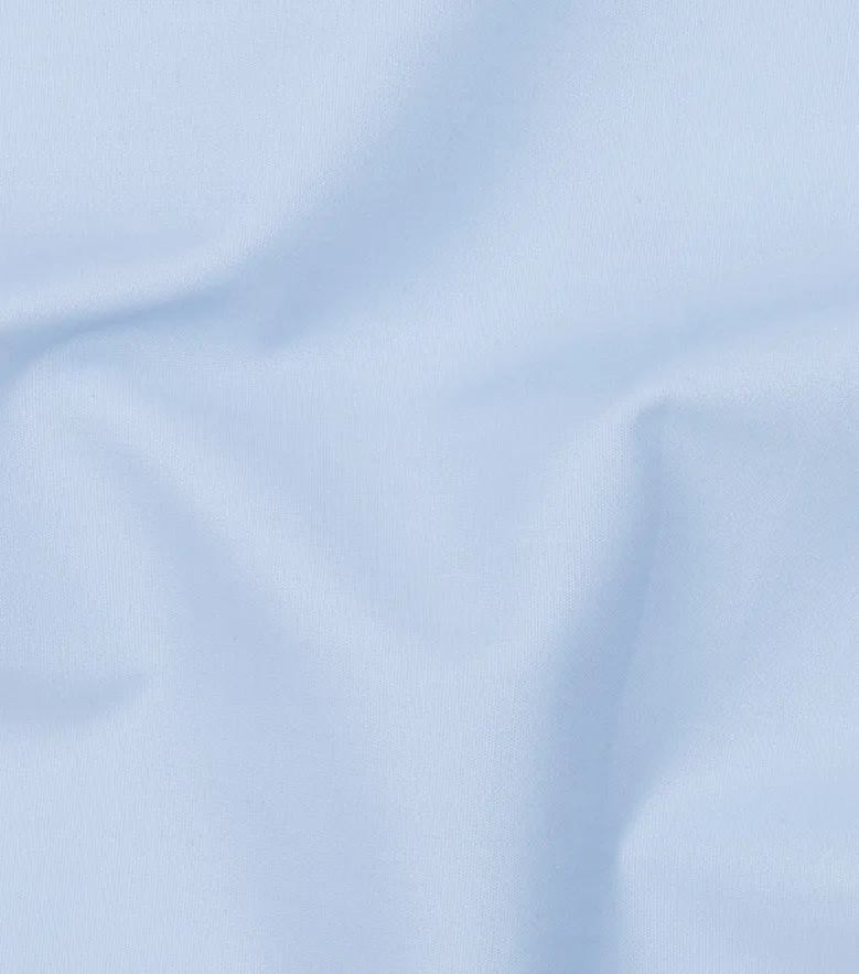 Camisa de popelina blanca lisa de fácil planchado