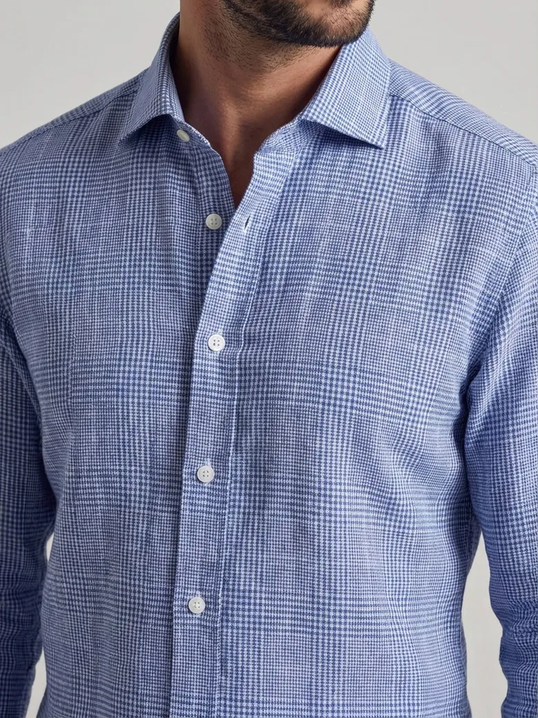 Camisa de popelina blanca lisa de fácil planchado