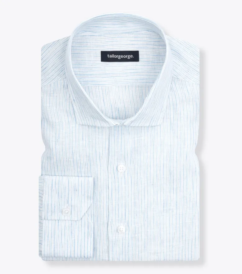 Camisa de popelina blanca lisa de fácil planchado