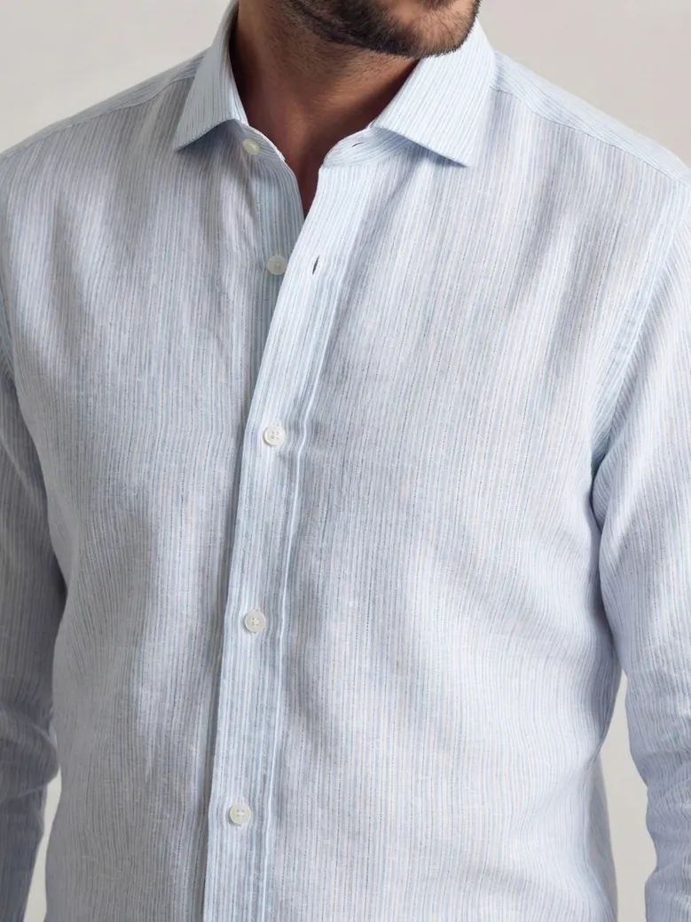 Camisa de popelina blanca lisa de fácil planchado