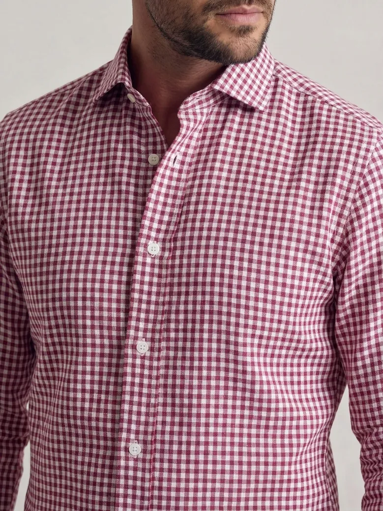 Camisa de popelina blanca lisa de fácil planchado