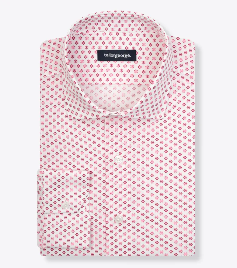 Camisa de popelina blanca lisa de fácil planchado