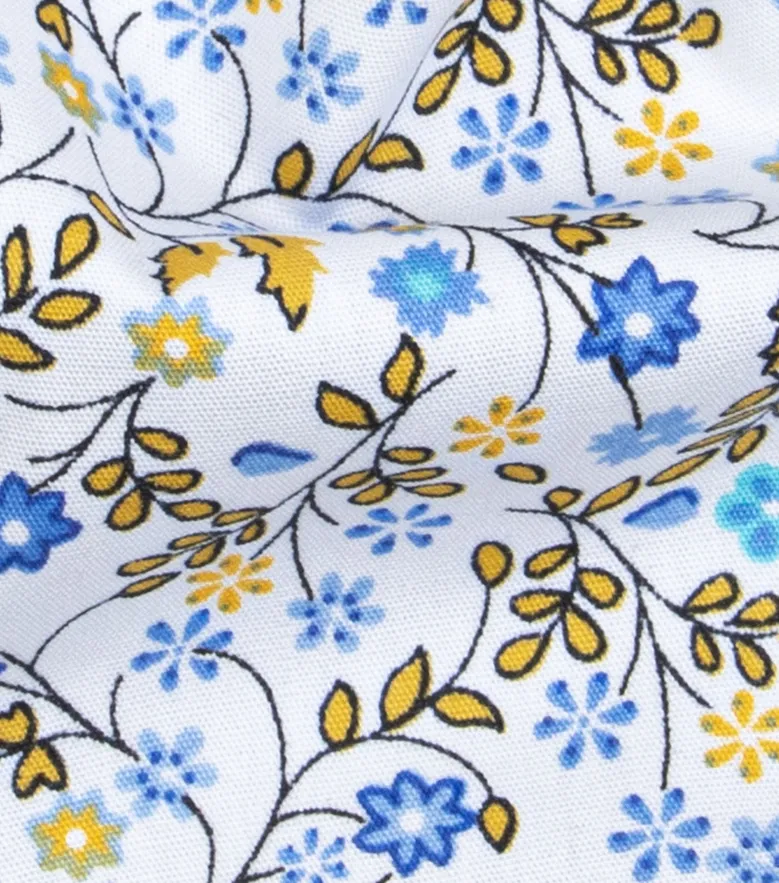 Camisa de popelina blanca lisa de fácil planchado