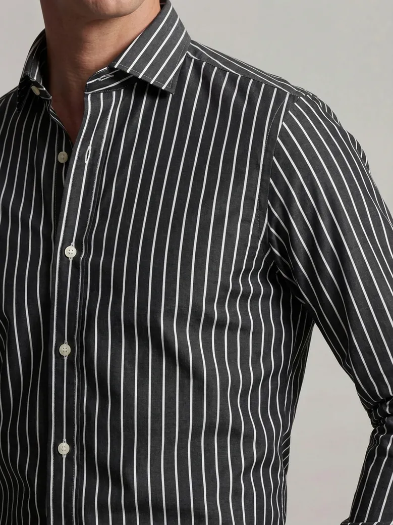 Camisa de popelina blanca lisa de fácil planchado