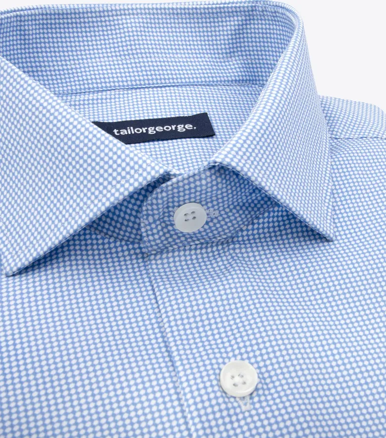 Camisa de popelina blanca lisa de fácil planchado