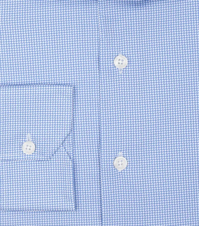 Camisa de popelina blanca lisa de fácil planchado