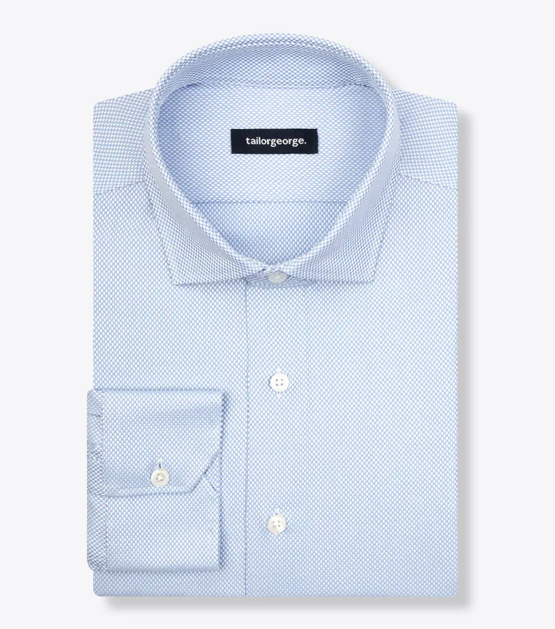 Camisa de popelina blanca lisa de fácil planchado