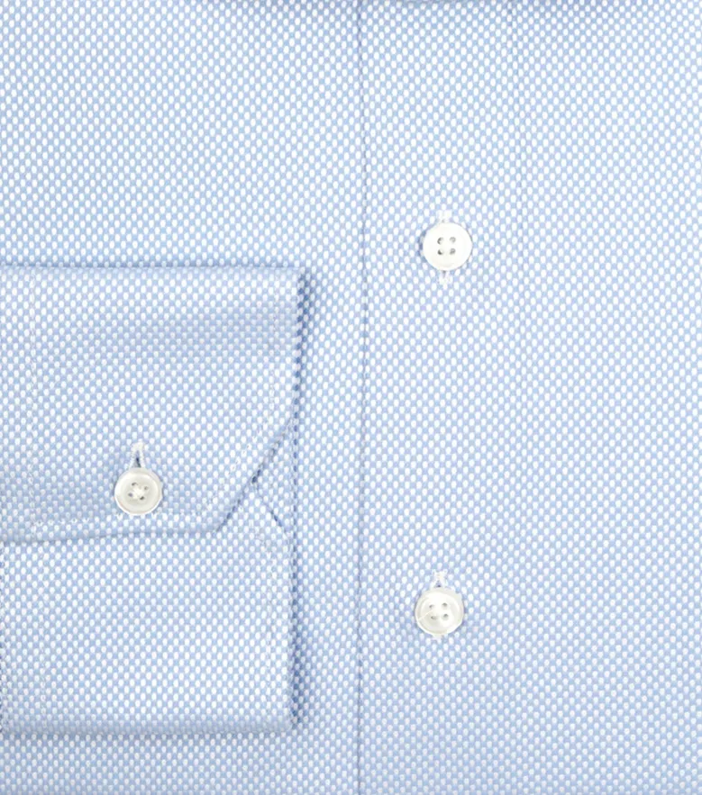 Camisa de popelina blanca lisa de fácil planchado