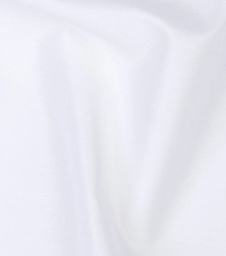 Camisa de popelina blanca lisa de fácil planchado