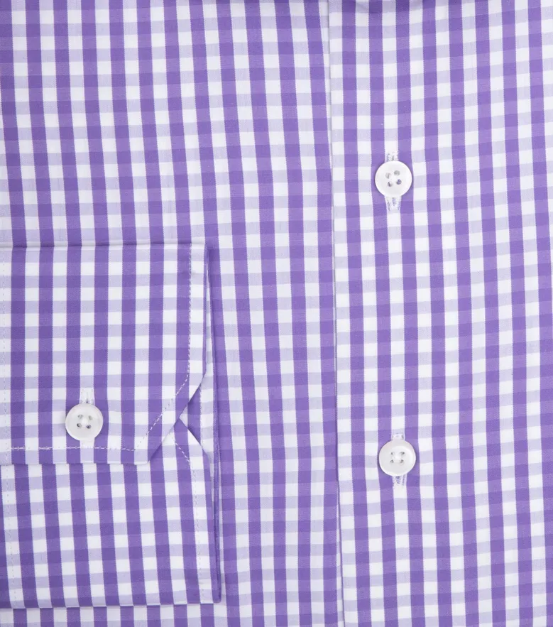 Camisa de popelina blanca lisa de fácil planchado