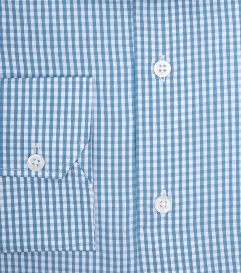 Camisa de popelina blanca lisa de fácil planchado