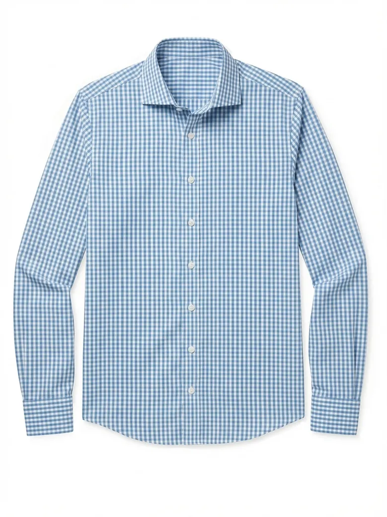 Camisa de popelina blanca lisa de fácil planchado
