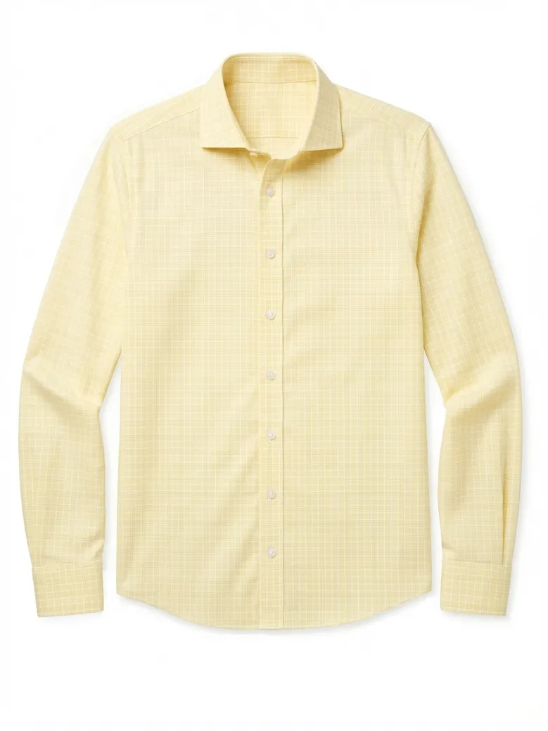Camisa de popelina blanca lisa de fácil planchado