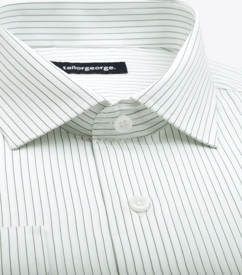 Camisa de popelina blanca lisa de fácil planchado