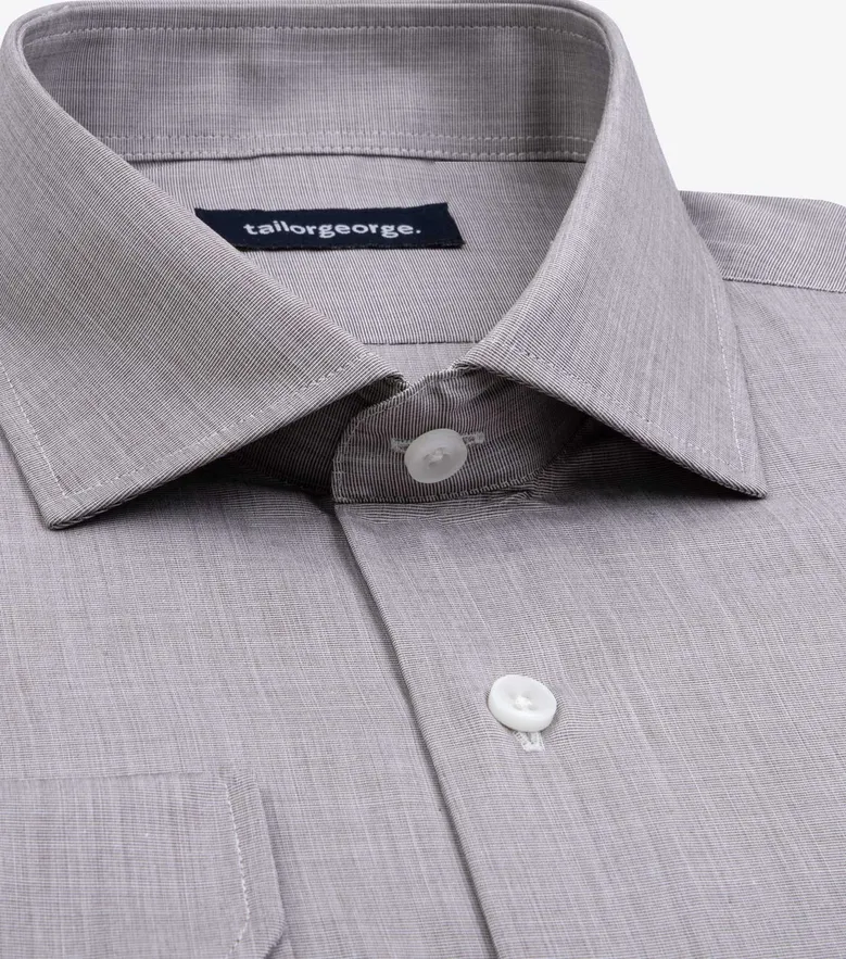 Camisa de popelina blanca lisa de fácil planchado