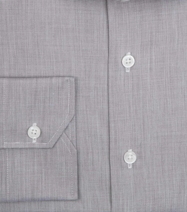 Camisa de popelina blanca lisa de fácil planchado