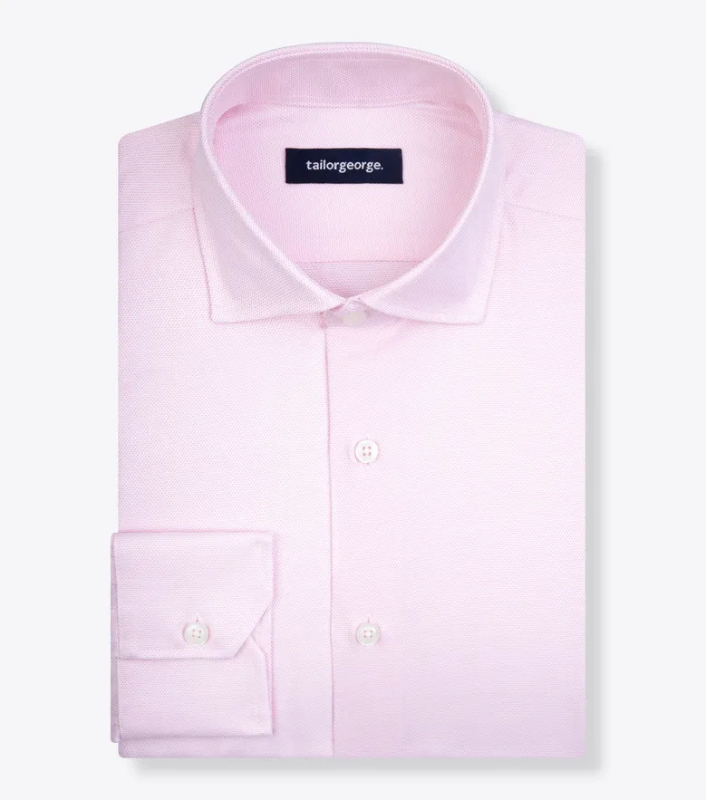 Camisa de popelina blanca lisa de fácil planchado