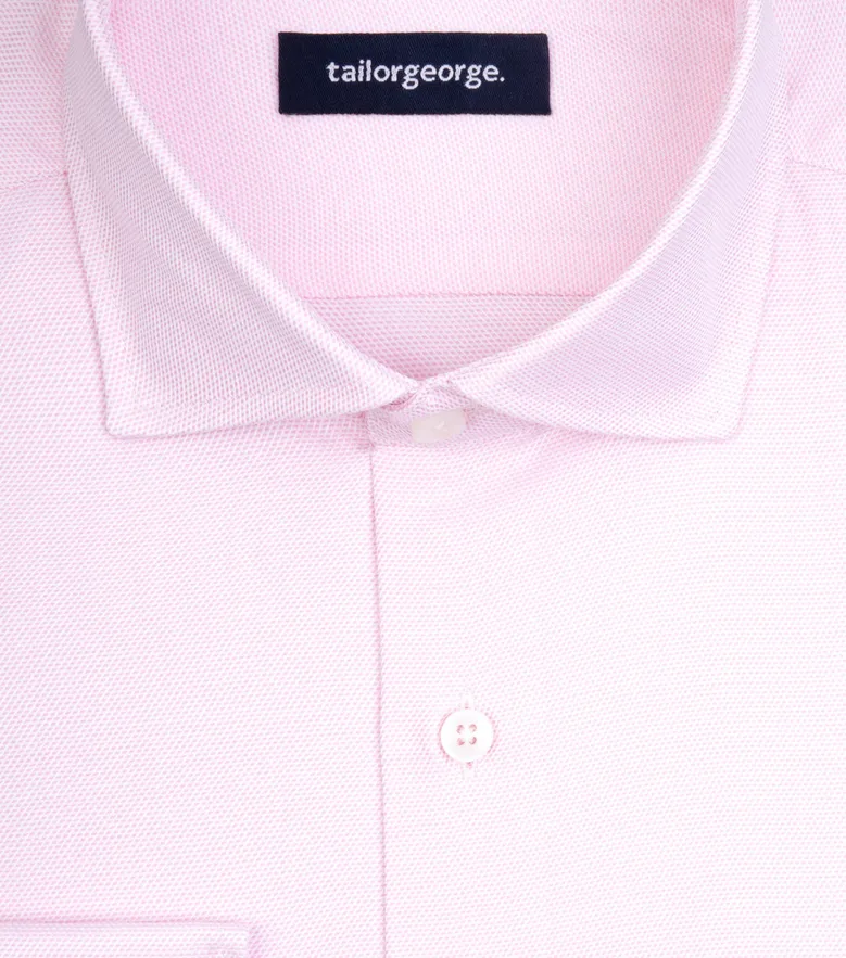 Camisa de popelina blanca lisa de fácil planchado
