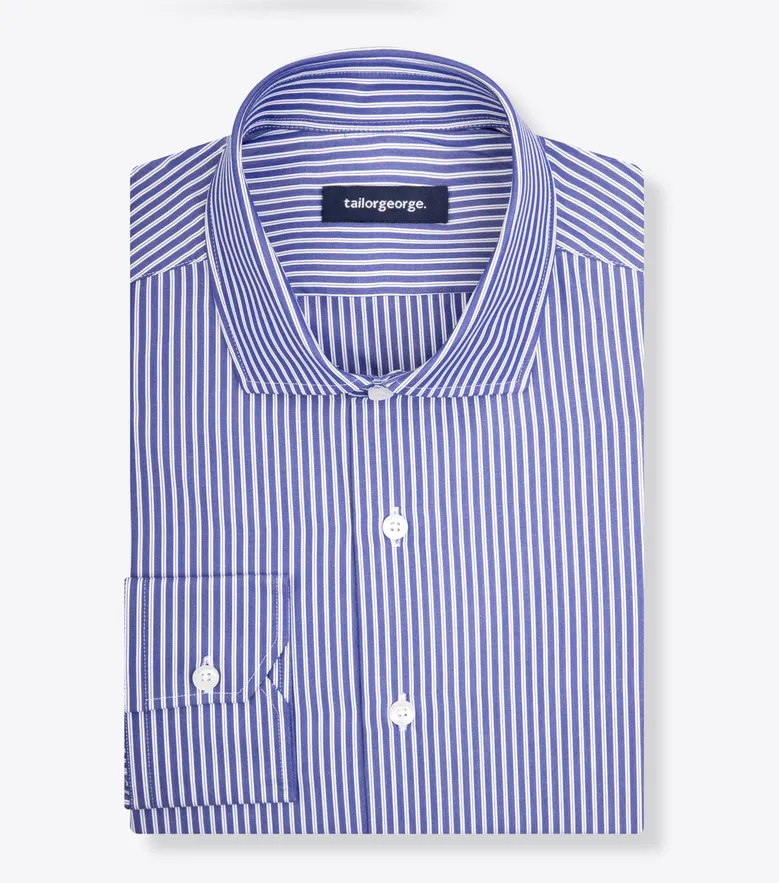 Camisa de popelina blanca lisa de fácil planchado