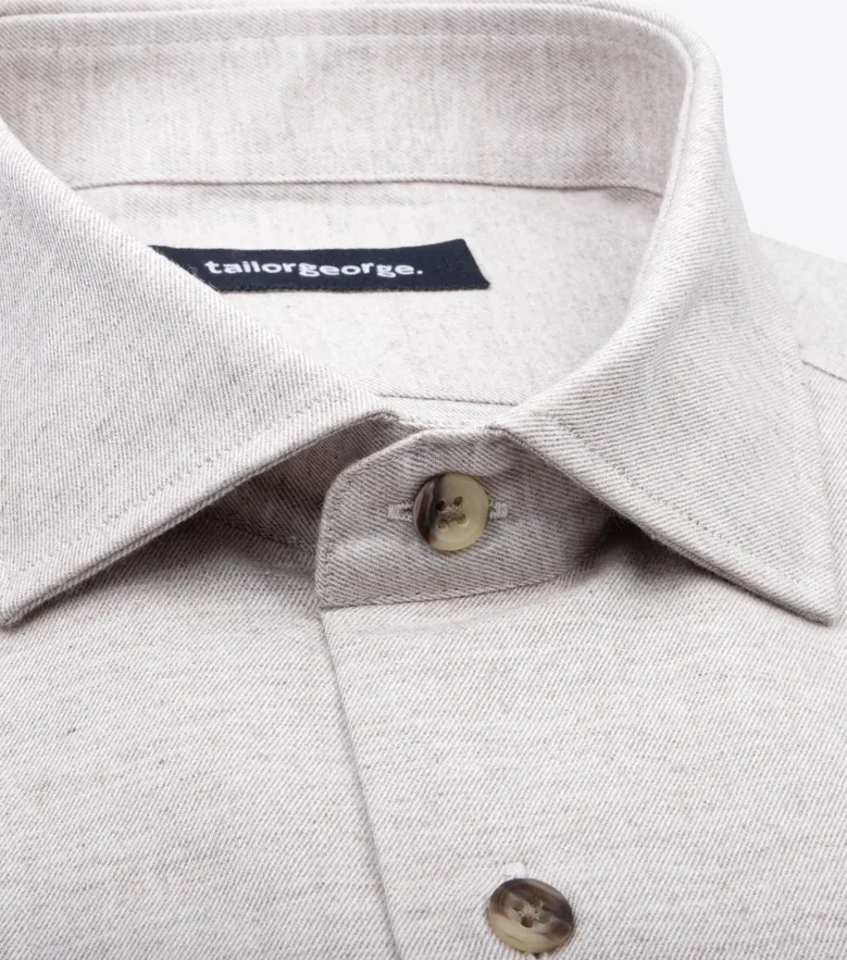 Camisa de popelina blanca lisa de fácil planchado